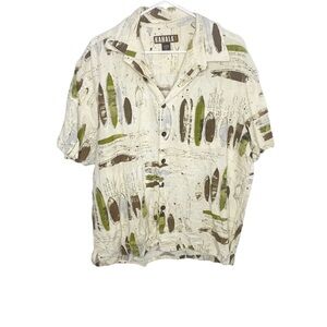 Kahala men’s Hawaiian shirt surf boards size XL
